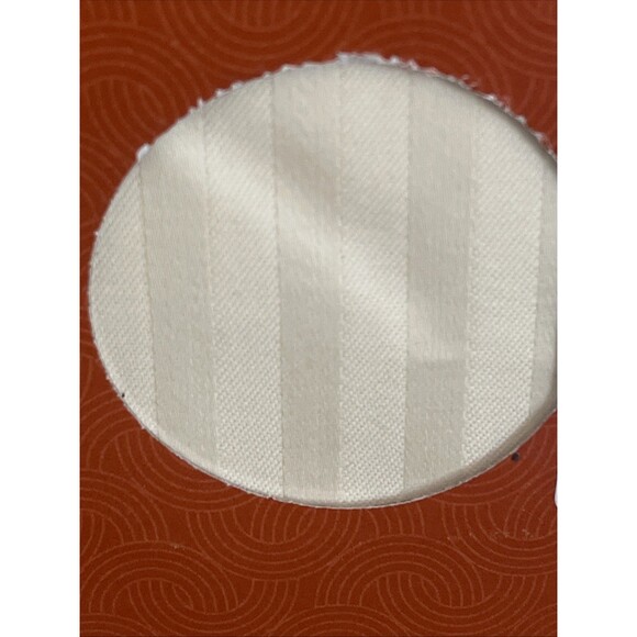 Texas Linen Co. Pillowcase Standard/Queen Cream Pinstripe 100% Cotton Set of 2 - Picture 12 of 13